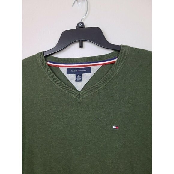 tommy Hilfiger Sweater V-Neck Long Sleeve XL - Picture 2 of 8